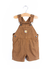 Load image into Gallery viewer, Carhartt Brown Dungaree Shorties - Age 12 months
