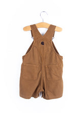 Load image into Gallery viewer, Carhartt Brown Dungaree Shorties - Age 12 months
