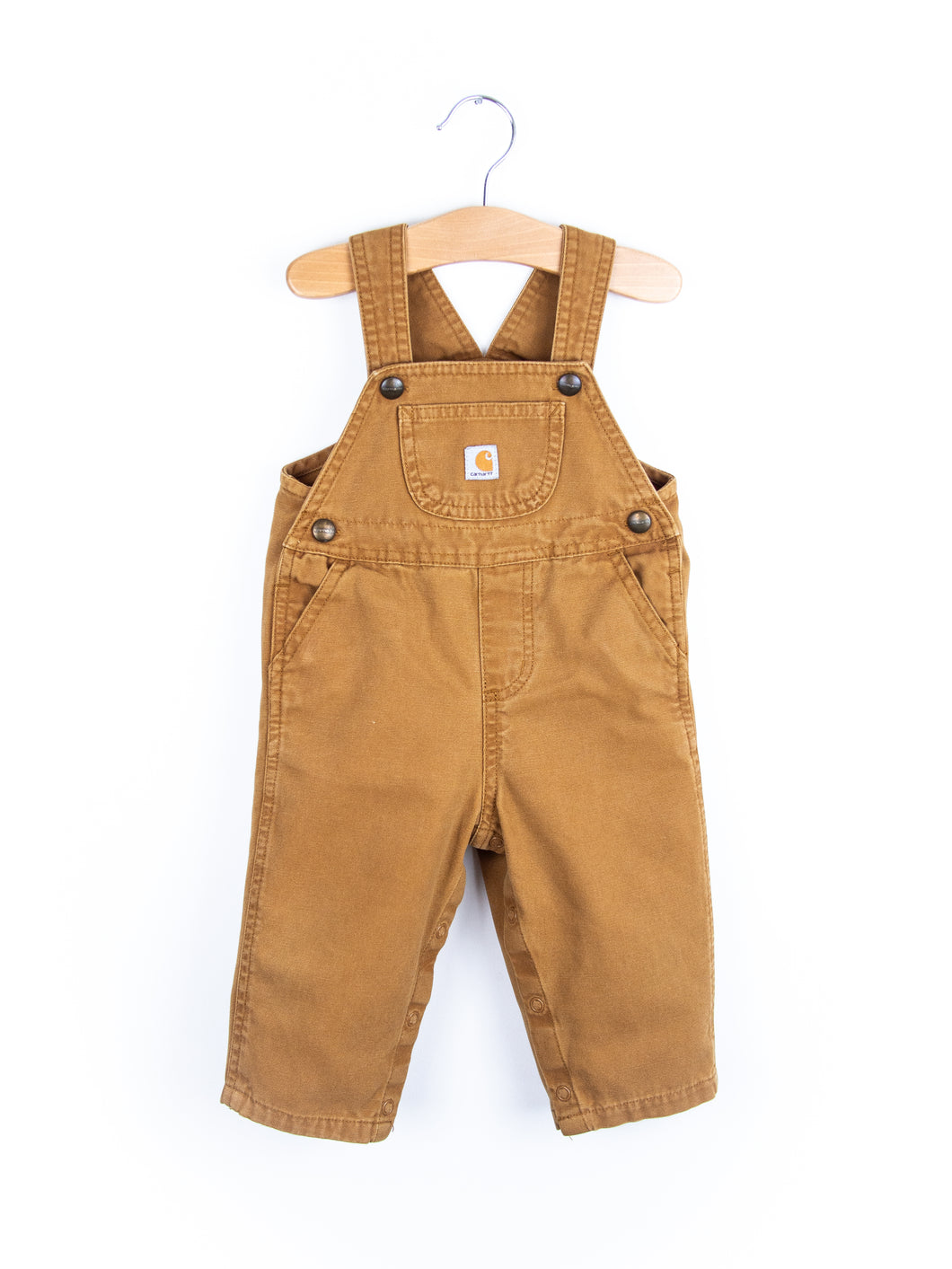 Carhartt Brown Canvas Dungarees - Age 6-9 months