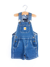 Load image into Gallery viewer, Carhartt Denim Dungaree Shorties - Age 4-5 years
