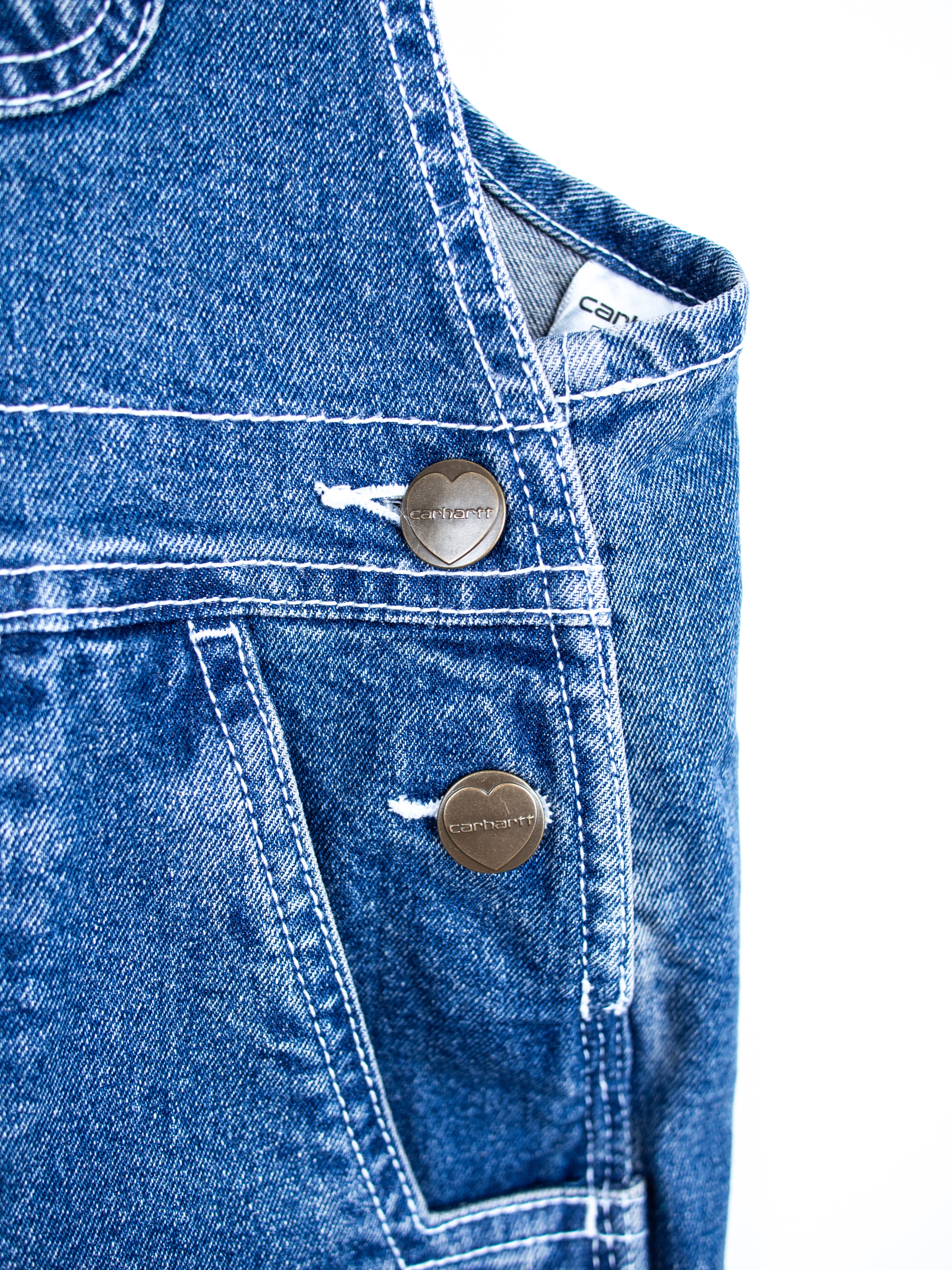 Carhartt Denim Dungaree Shorties - Age 4-5 years