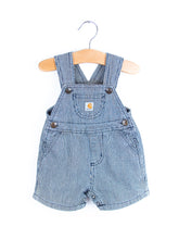 Load image into Gallery viewer, Carhartt Hickory Stripe Dungaree Shorties - Age 3 months
