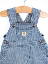 Load image into Gallery viewer, Carhartt Hickory Stripe Dungaree Shorties - Age 3 months
