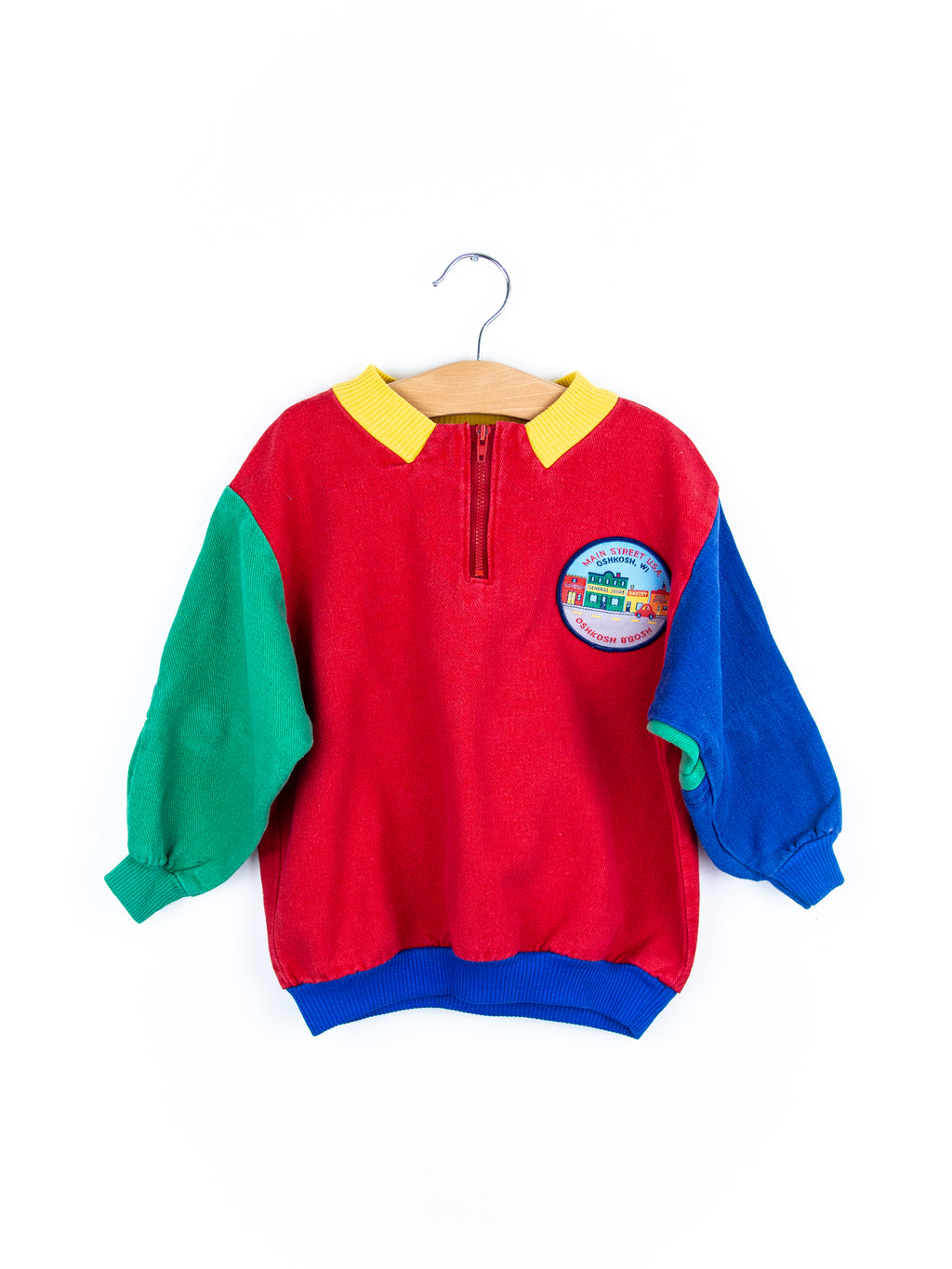 Osh Kosh Rare 90's Colour Block Sweatshirt - Age 2-3 years