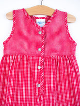Load image into Gallery viewer, Osh Kosh Red Check Jumpsuit - Age 9 months
