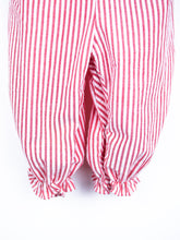 Load image into Gallery viewer, Vintage Strawberry Stripe Dungarees - Age 9-12 months
