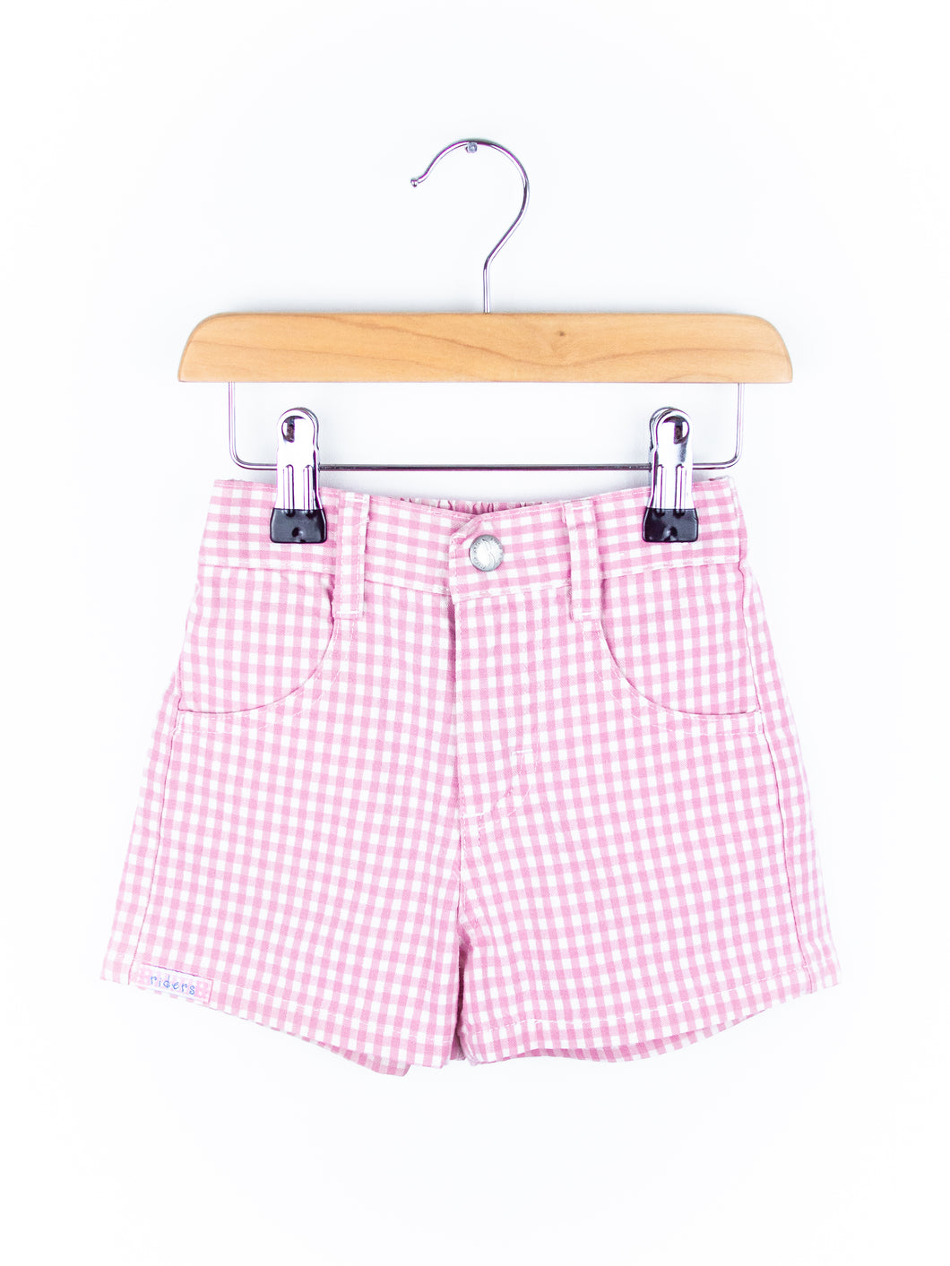 Vintage Pink Gingham Shorts - Age 12-18 months