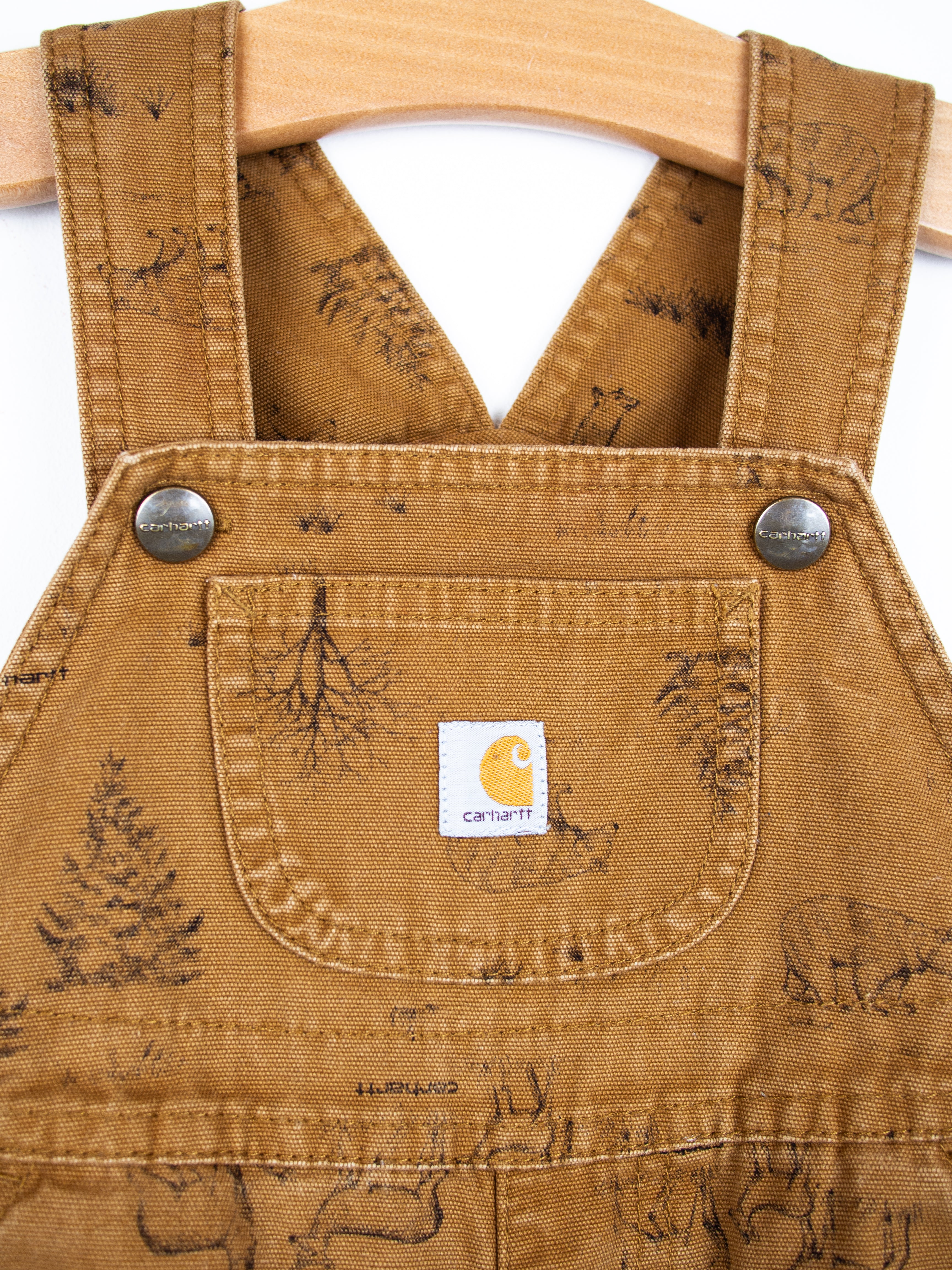 Carhartt Woodland Print Dungarees - Age 18 months