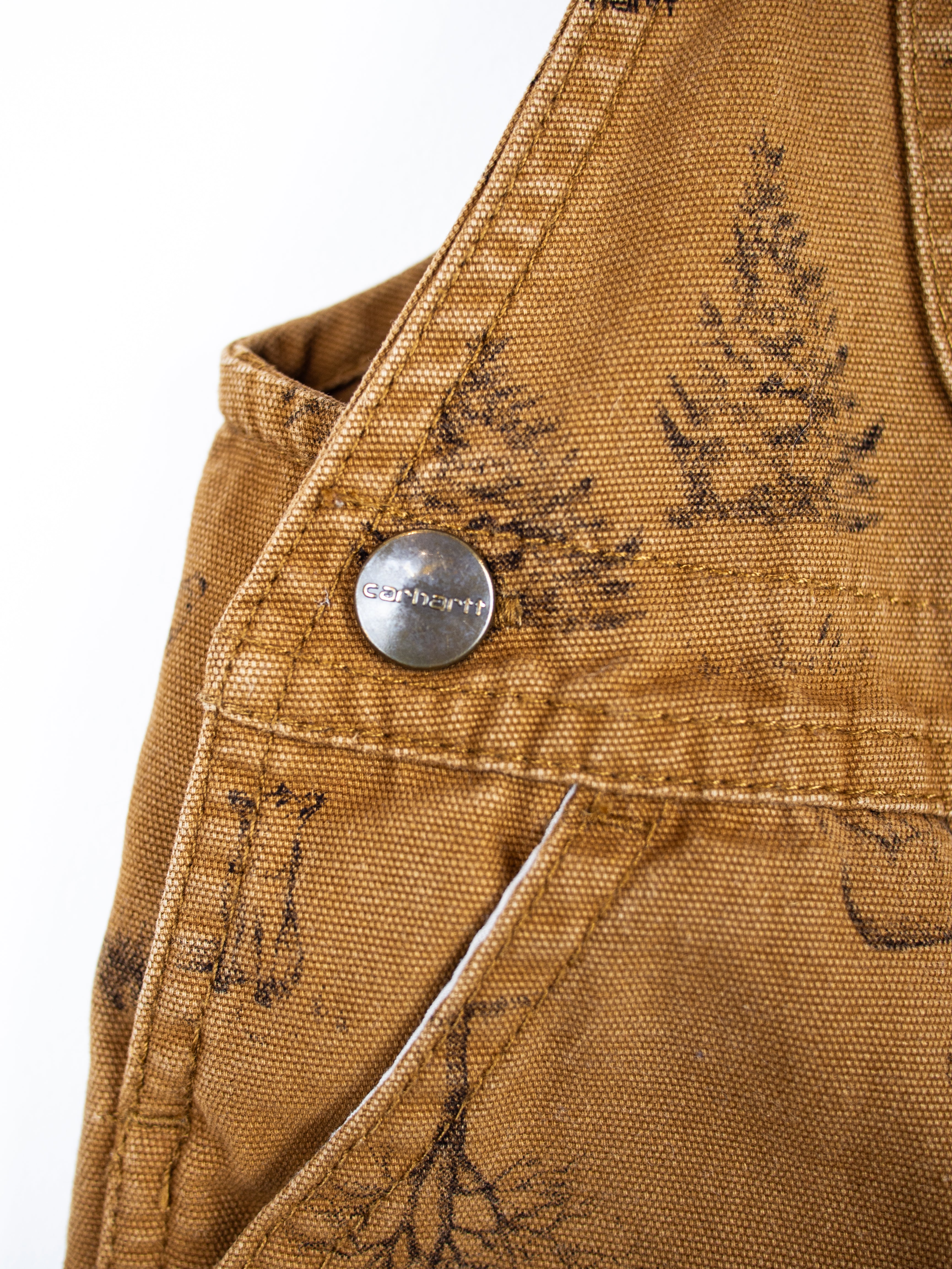 Carhartt Woodland Print Dungarees