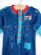 Vintage Denim Boiler Suit - Age 9-12 months