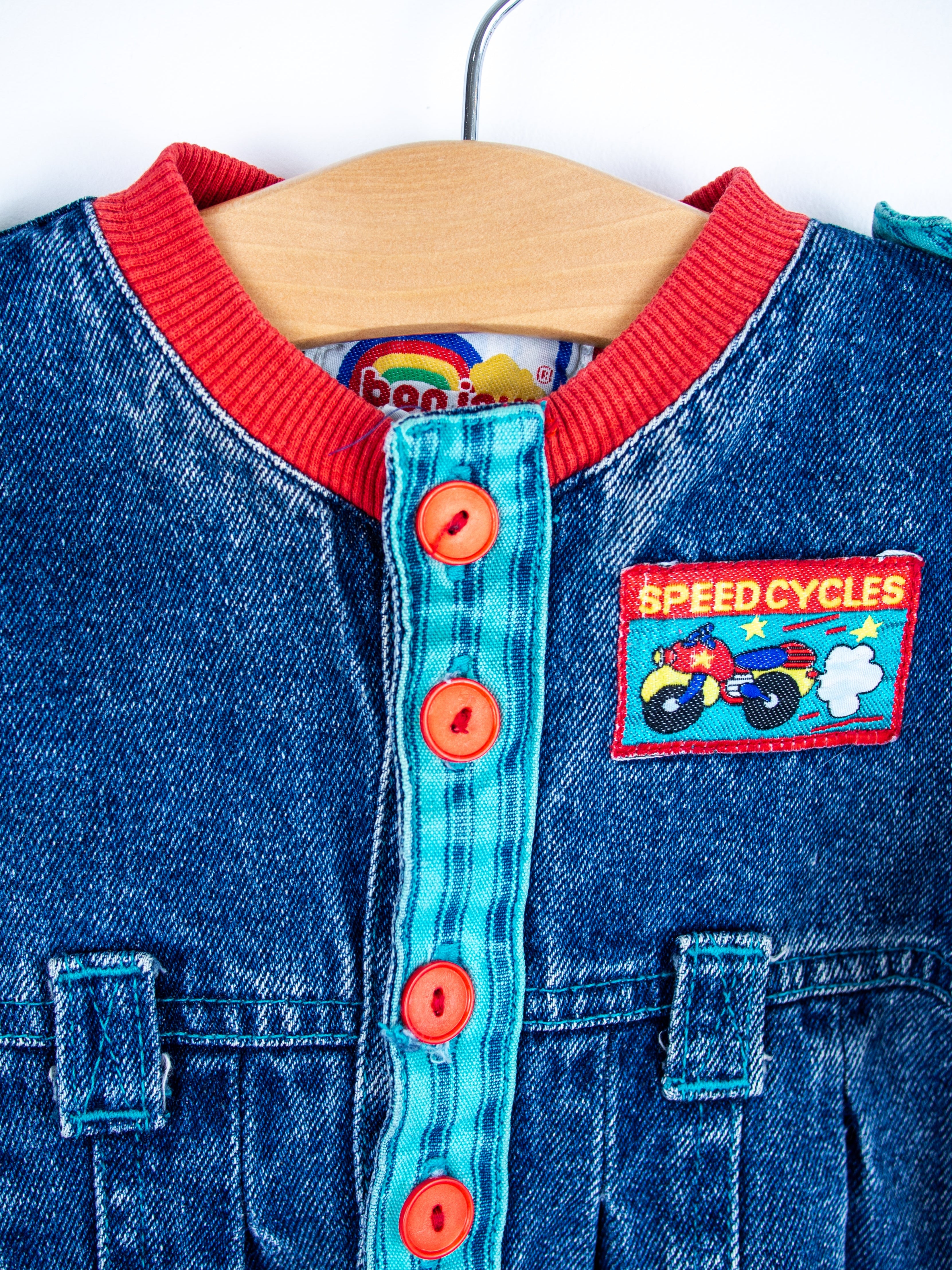 Vintage Denim Boiler Suit - Age 9-12 months