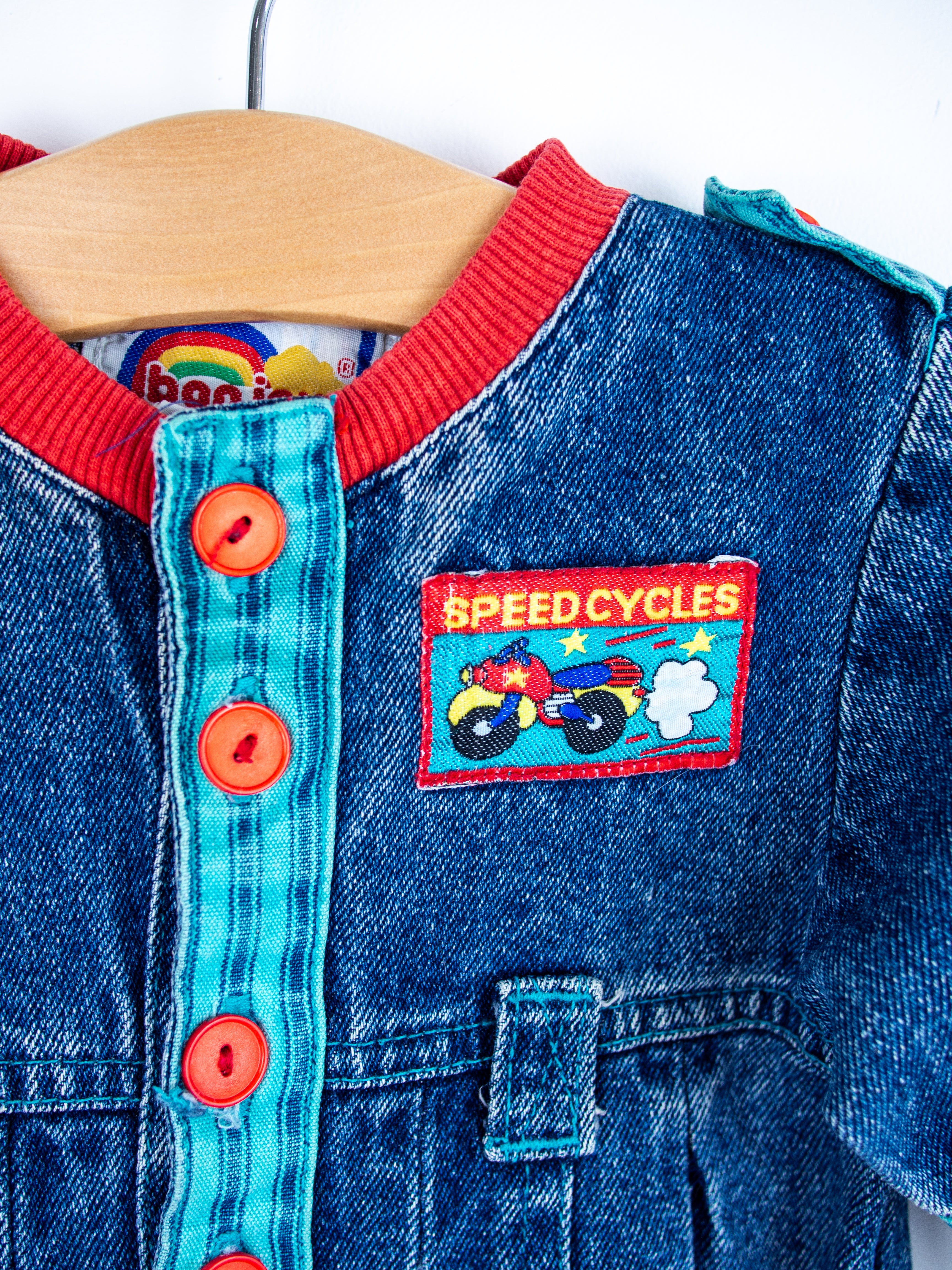 Vintage Denim Boiler Suit - Age 9-12 months