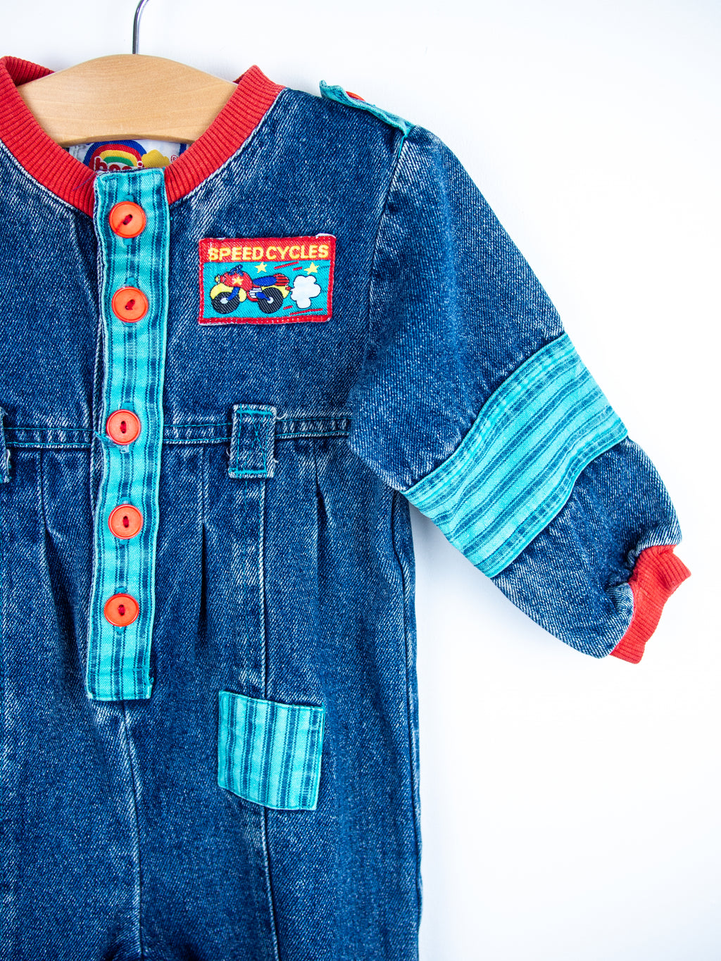 Vintage Denim Boiler Suit - Age 9-12 months