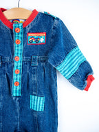 Vintage Denim Boiler Suit - Age 9-12 months