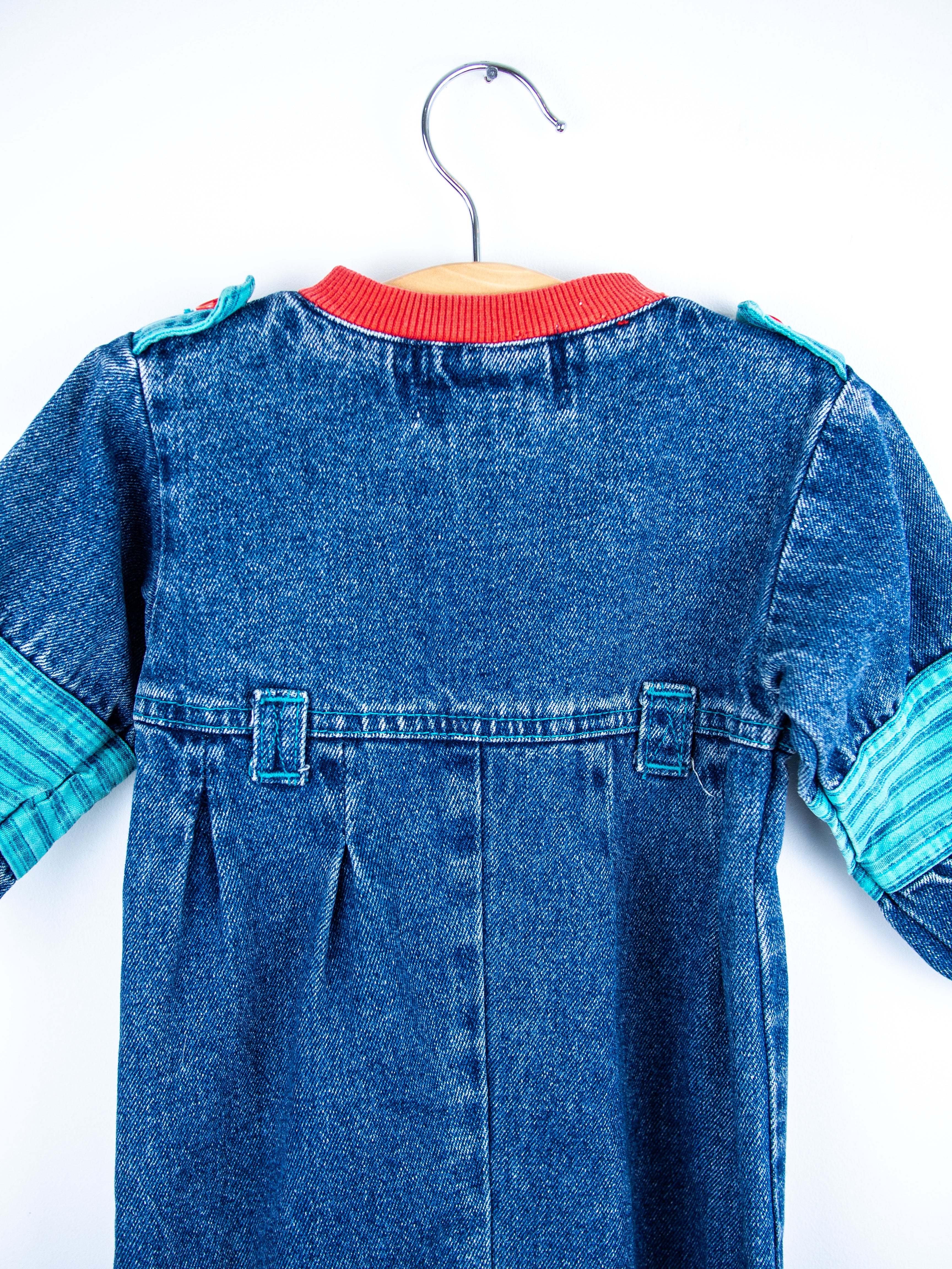 Vintage Denim Boiler Suit - Age 9-12 months