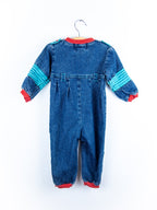 Vintage Denim Boiler Suit - Age 9-12 months