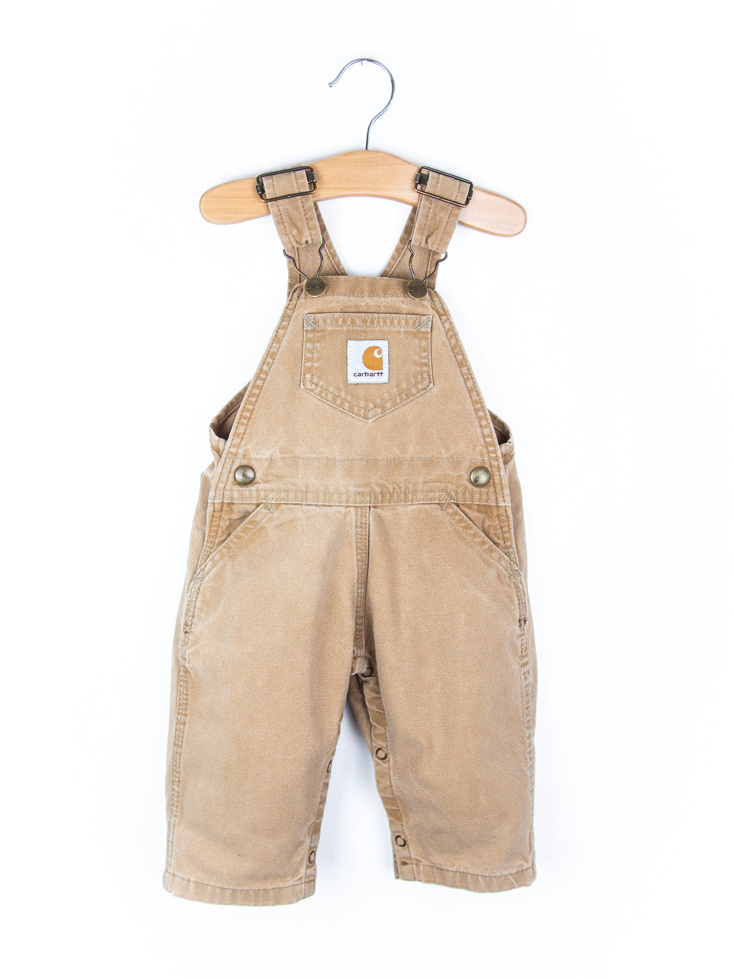 Carhartt Vintage Light Sand Canvas Dungarees - Age 6 months