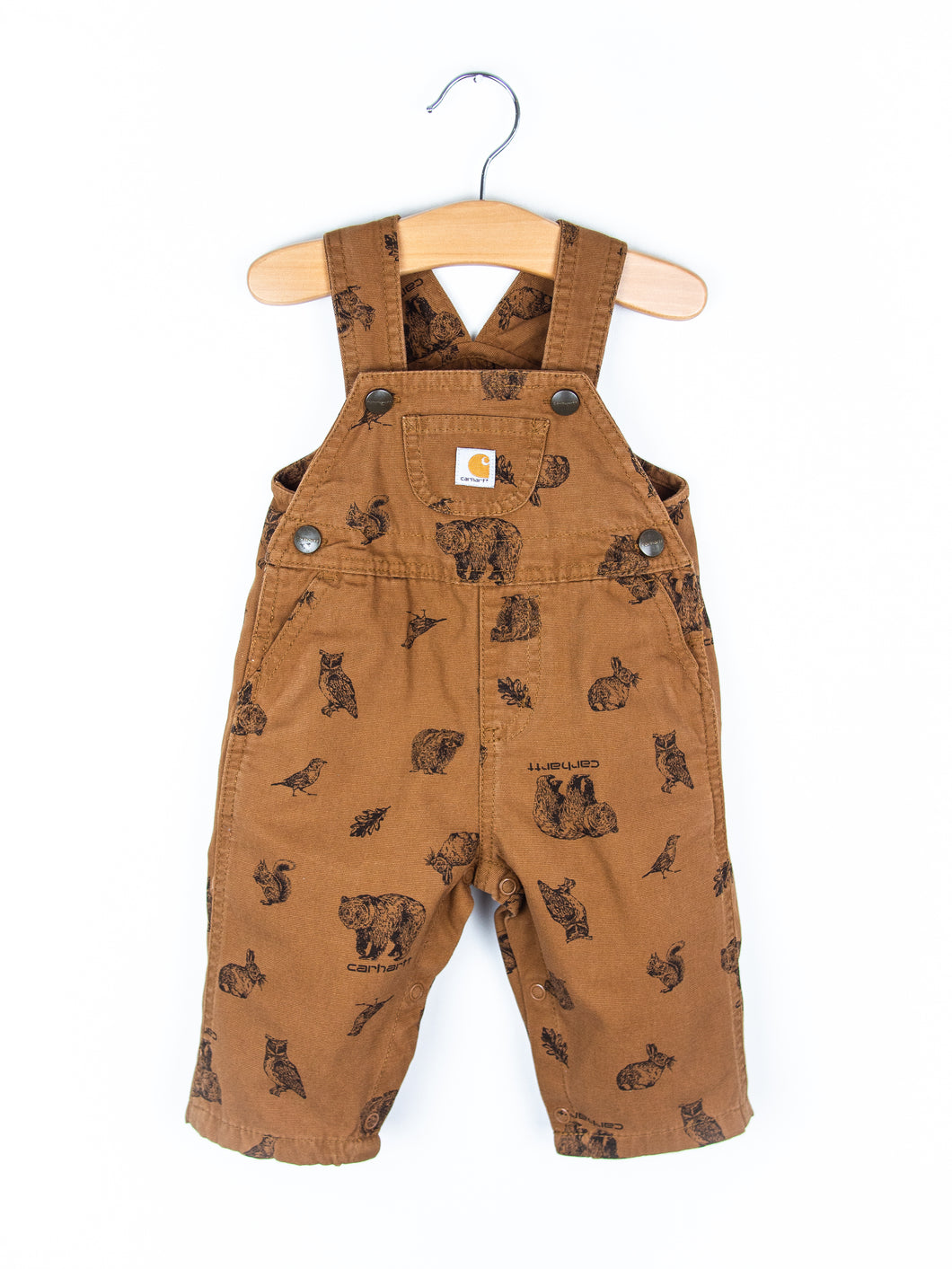 Carhartt Wildlife Print Dungarees - Age 3-6 months