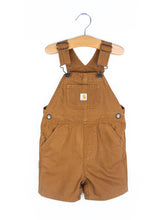 Load image into Gallery viewer, Carhartt Brown Dungaree Shorties - Age 18 months
