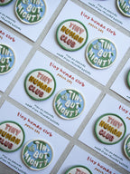 Tiny Human Club Embroidered Patch Set