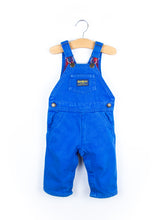 Load image into Gallery viewer, Osh Kosh Vintage Cobalt Dungarees - Age 9 months
