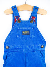 Load image into Gallery viewer, Osh Kosh Vintage Cobalt Dungarees - Age 9 months
