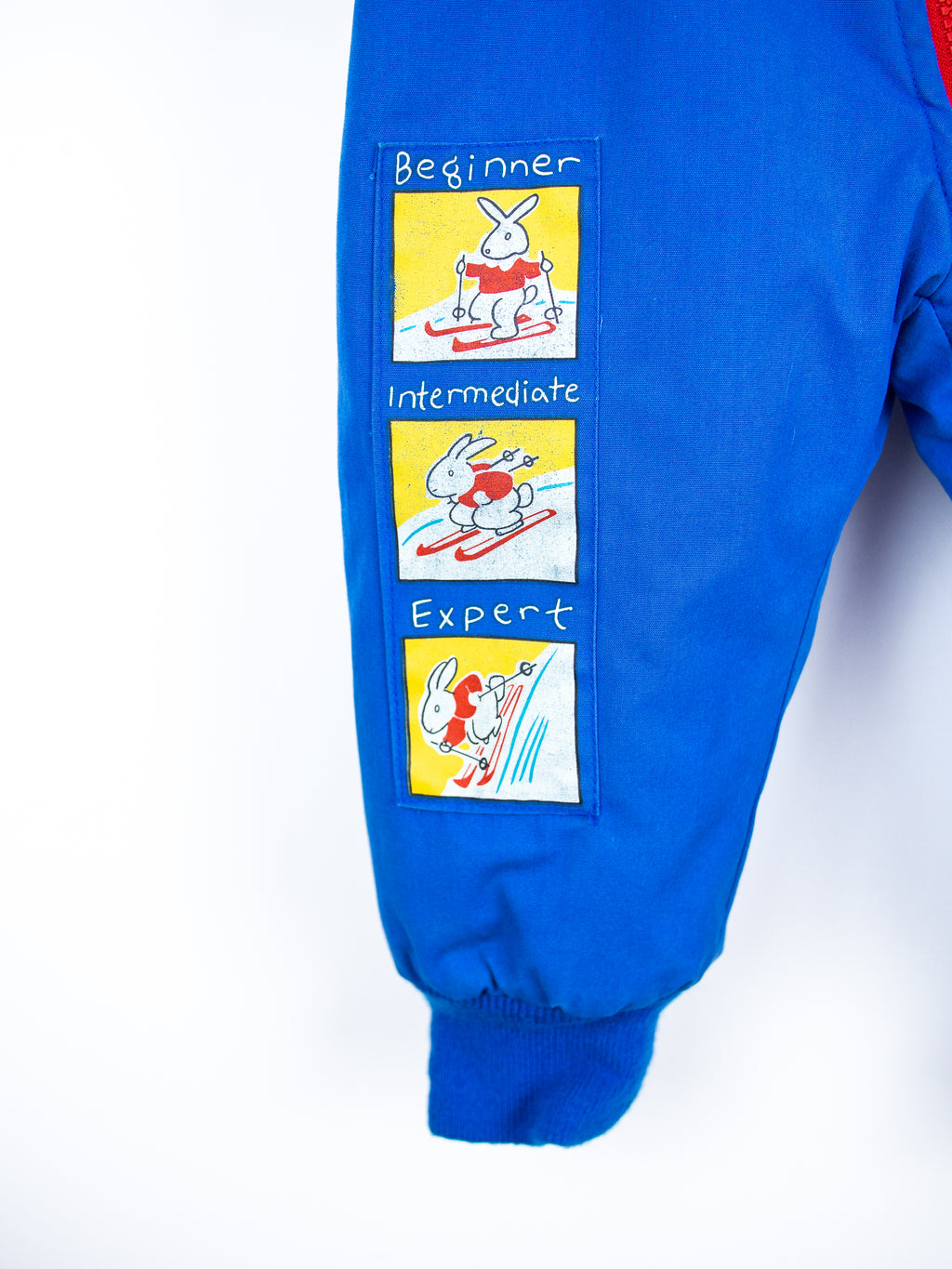 Vintage Ski Bunny Snowsuit - Age 18 months