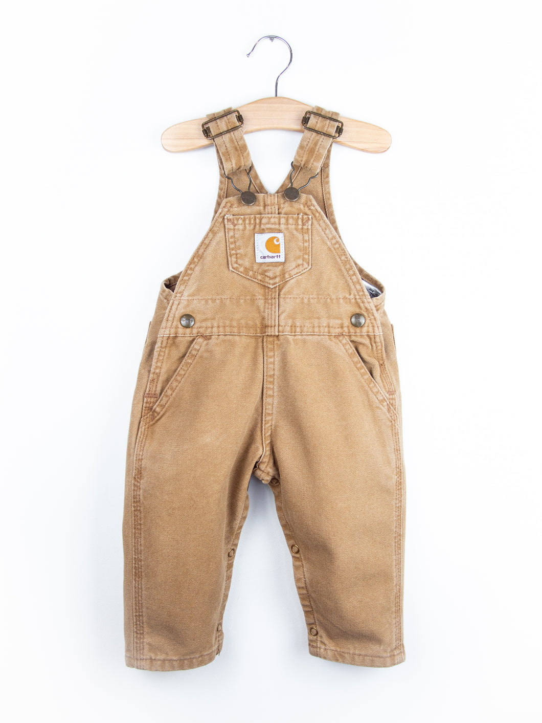 Carhartt Vintage Sand Canvas Dungarees - Age 9 months