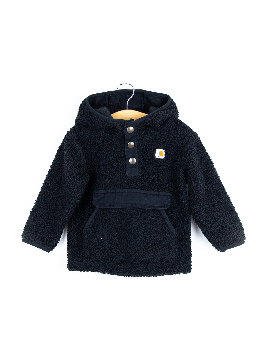 Carhartt Black Teddy Fleece Hoody - Age 9 months