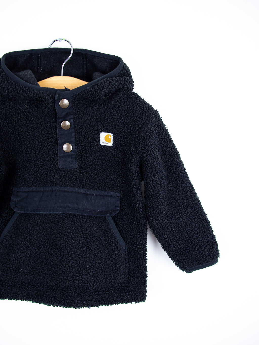 Carhartt Black Teddy Fleece Hoody - Age 9 months