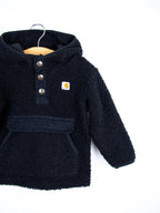 Carhartt Black Teddy Fleece Hoody - Age 9 months