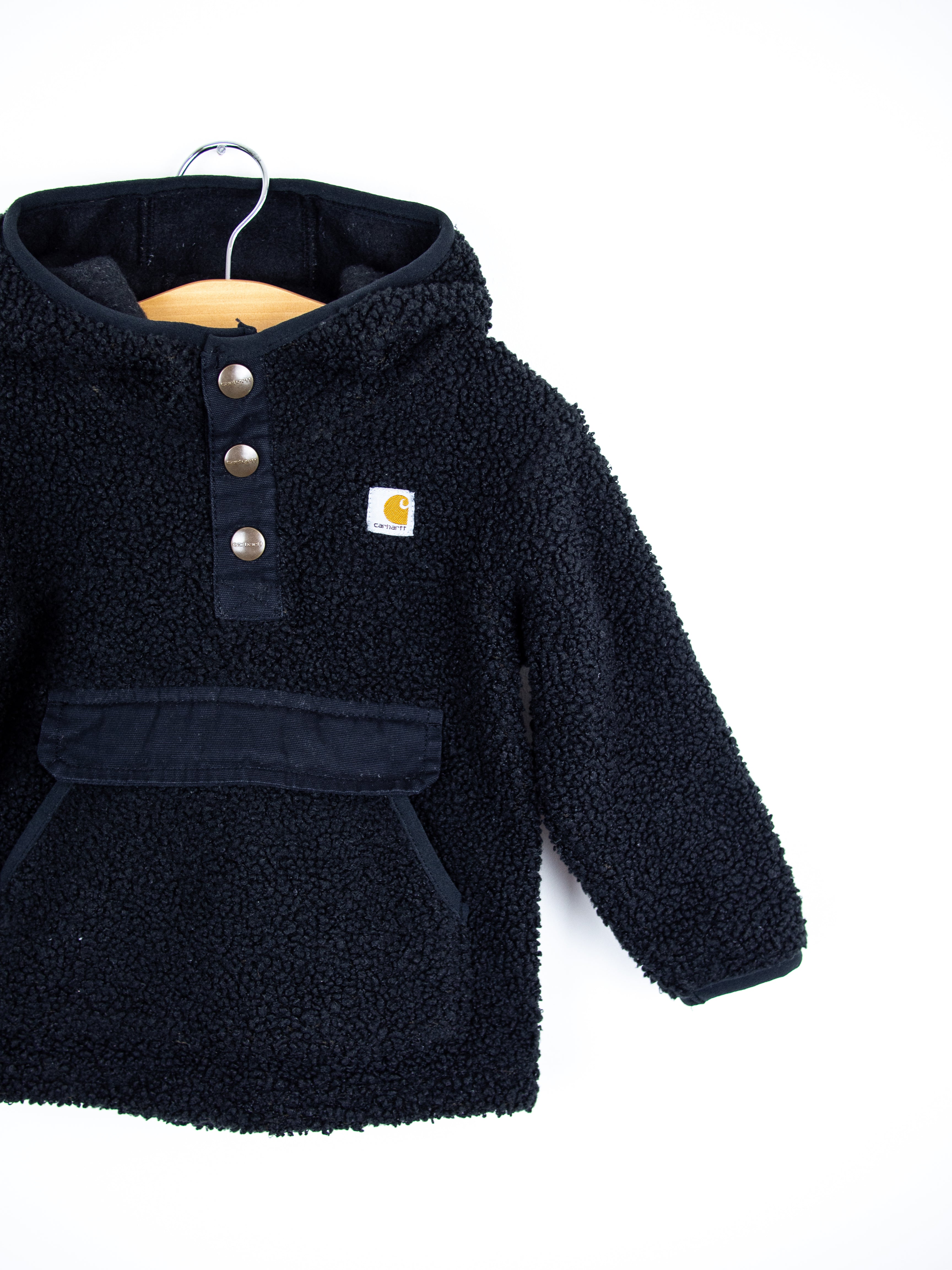 Carhartt Black Teddy Fleece Hoody - Age 9 months