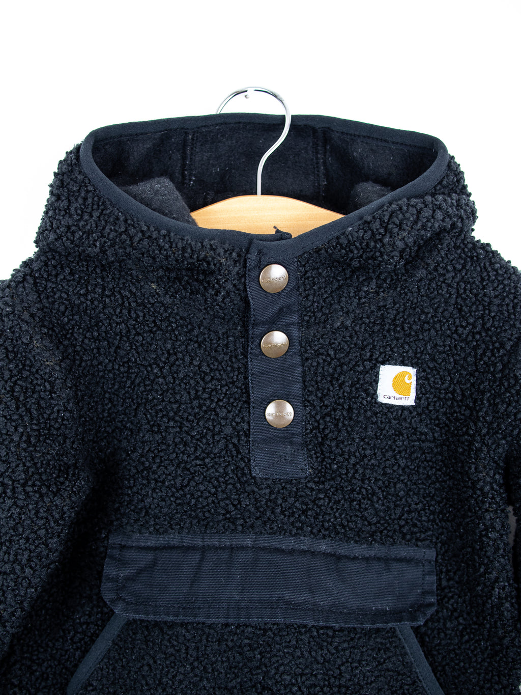 Carhartt Black Teddy Fleece Hoody - Age 9 months