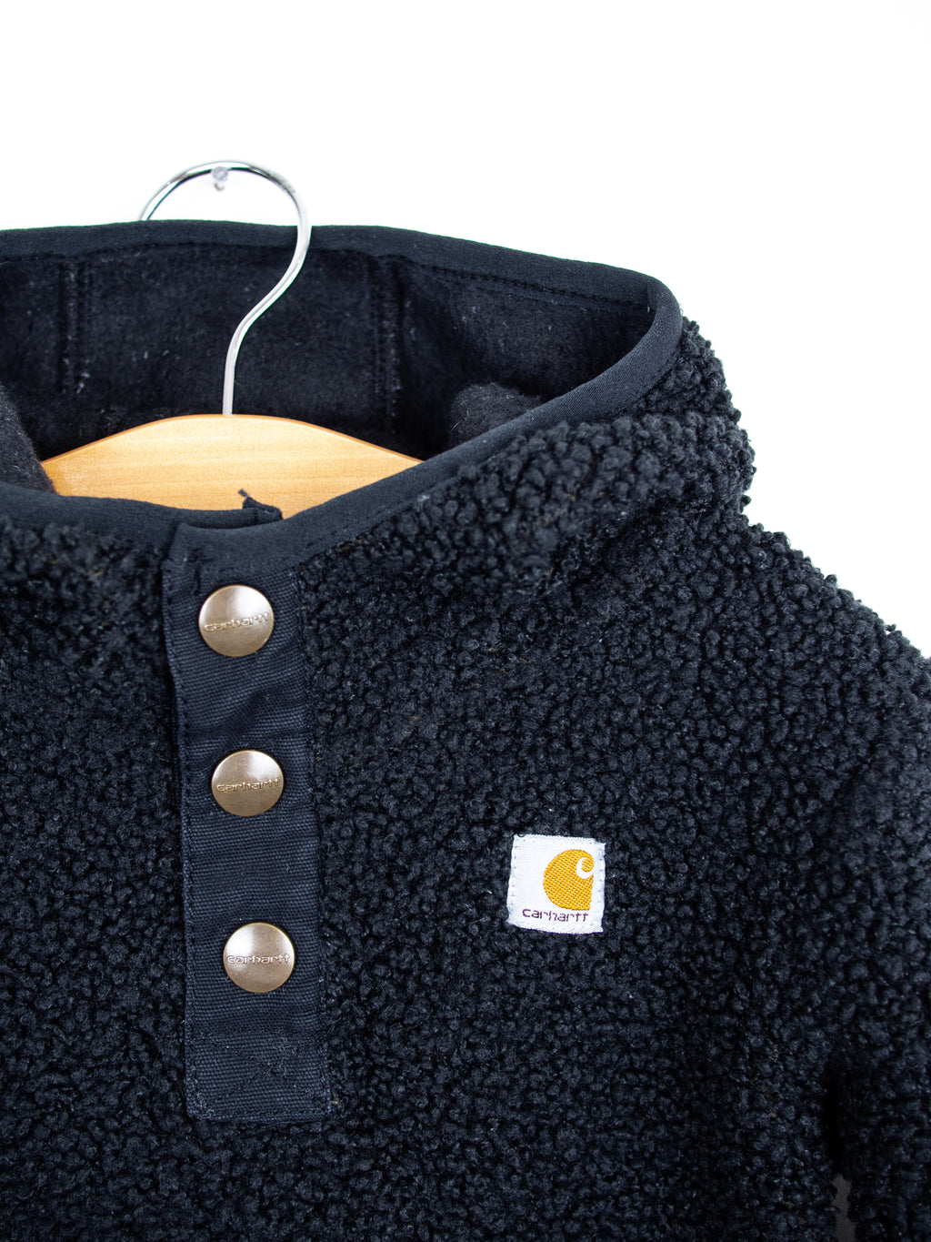 Carhartt Black Teddy Fleece Hoody - Age 9 months