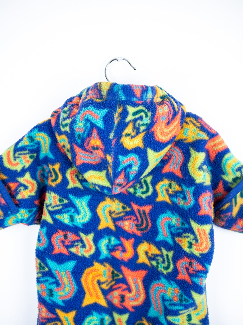 Patagonia Rare Vintage Geometric Fish Fleece Snowsuit / Sleep Bag - Age 0-3 months