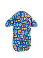 Patagonia Rare Vintage Geometric Fish Fleece Snowsuit / Sleep Bag - Age 0-3 months