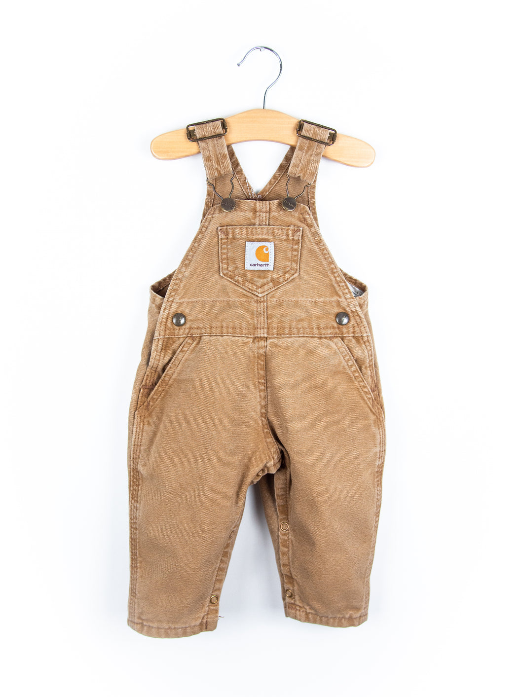 Carhartt Vintage Sand Canvas Dungarees - Age 9 months