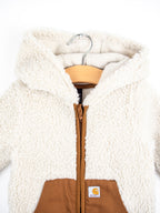 Carhartt Rare Cream Teddy Fleece Snowsuit - Age 3-6 months