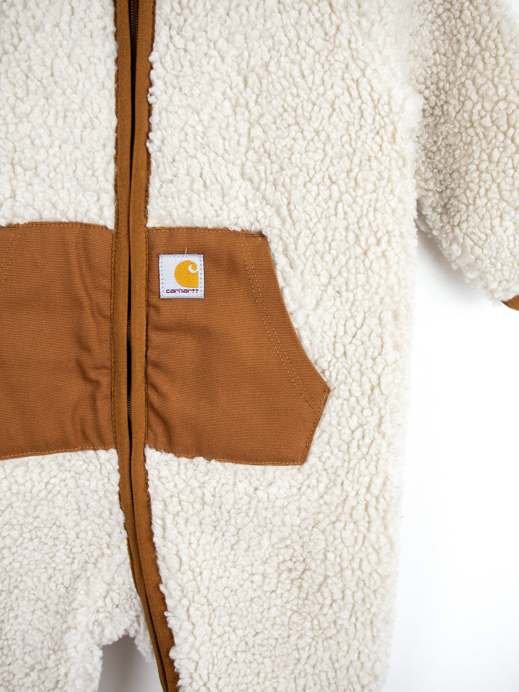 Carhartt Rare Cream Teddy Fleece Snowsuit - Age 3-6 months