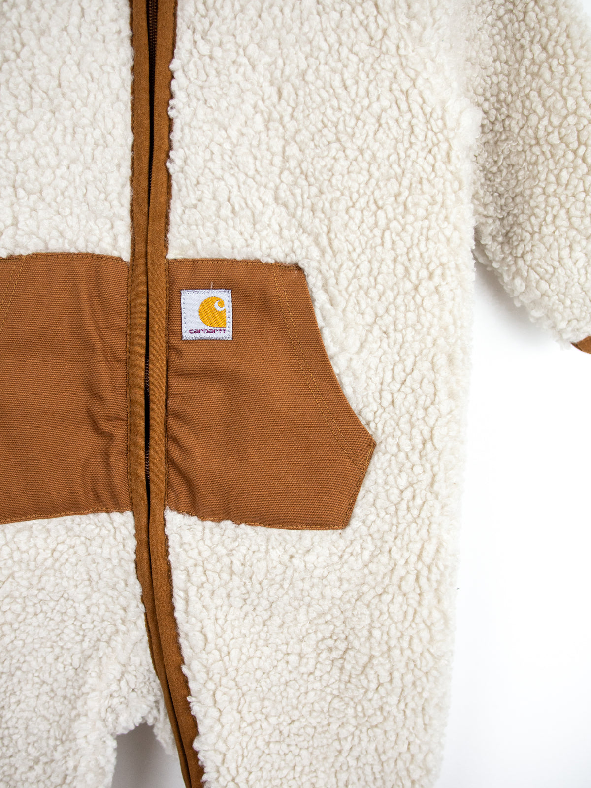 Carhartt Rare Cream Teddy Fleece Snowsuit - Age 3-6 months
