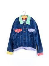 Load image into Gallery viewer, Vintage Colour Block Denim Jacket - Age 13-14 years
