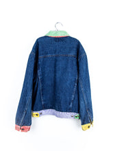 Load image into Gallery viewer, Vintage Colour Block Denim Jacket - Age 13-14 years
