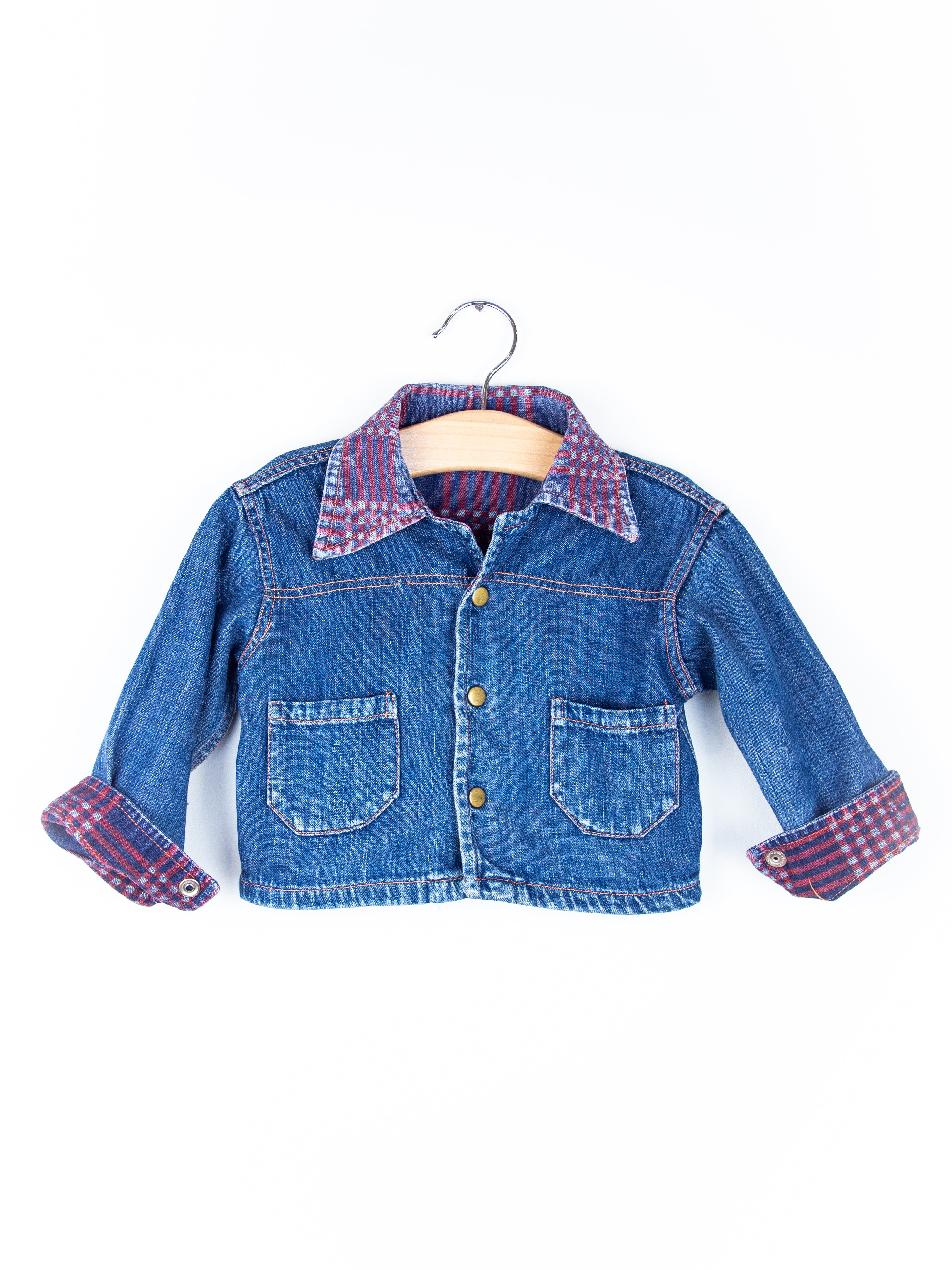 Vintage Denim Chore Jacket - Age 9 months