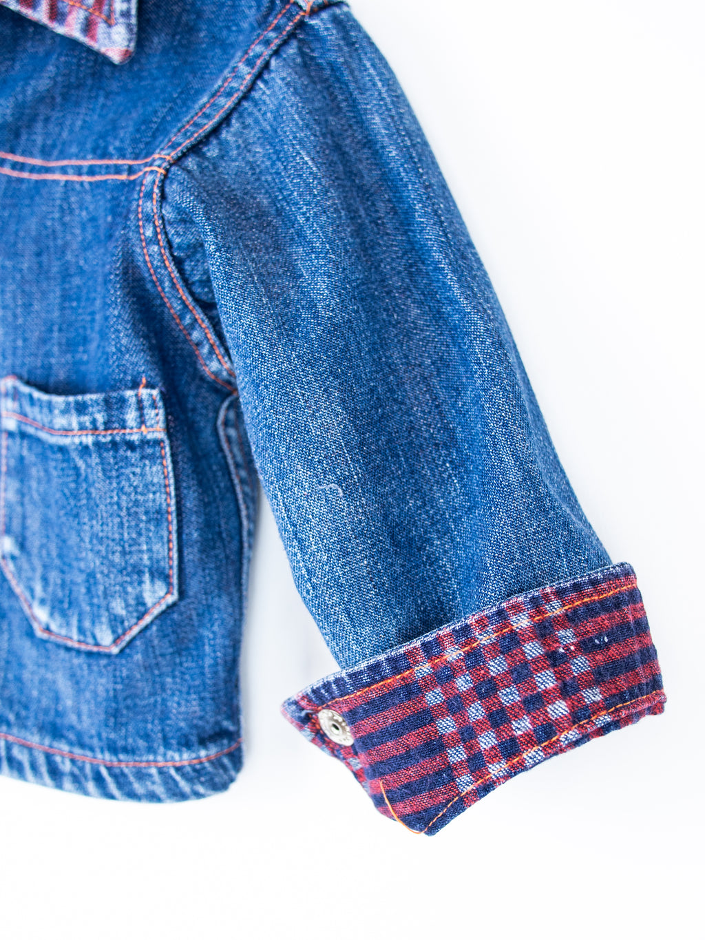Vintage Denim Chore Jacket - Age 9 months