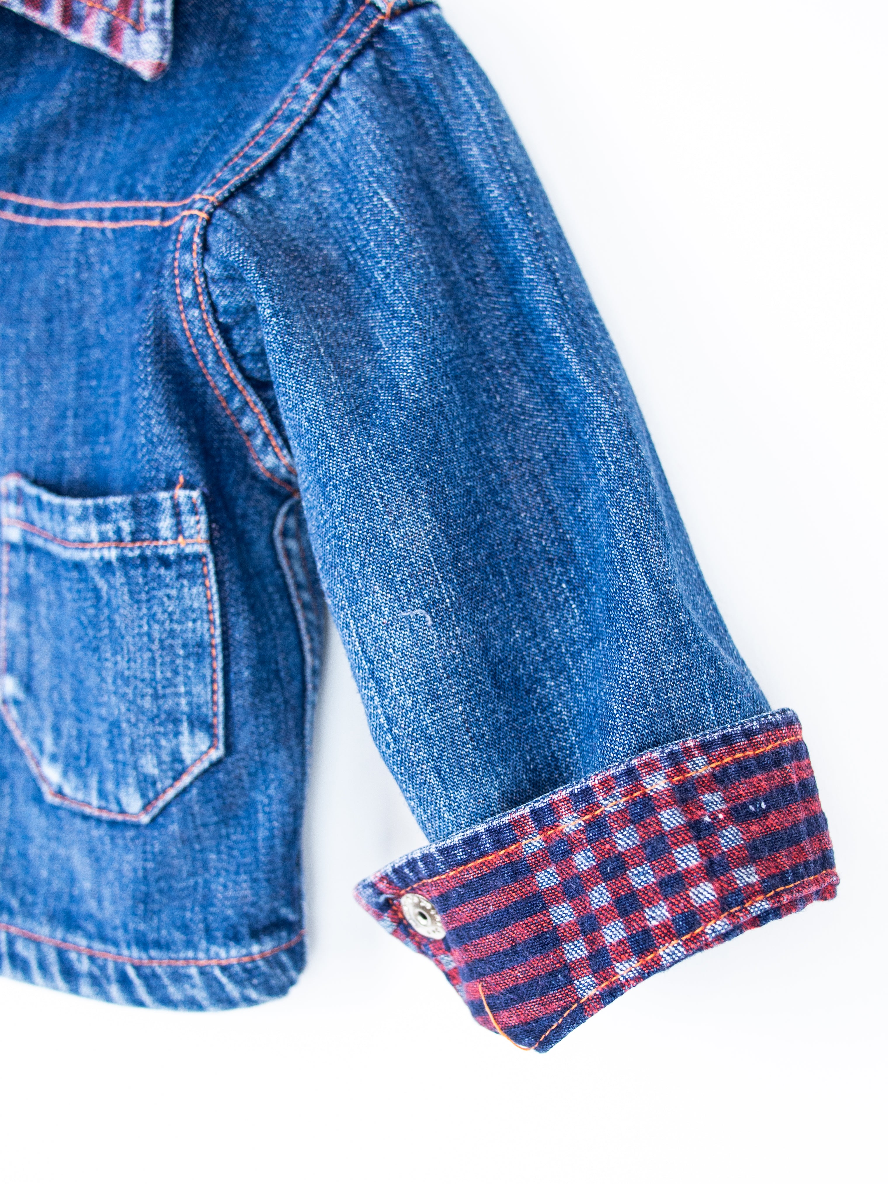 Vintage Denim Chore Jacket - Age 9 months