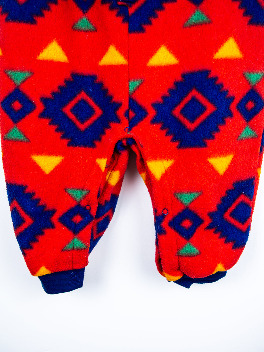 Vintage Geometric Fleece Overalls - Age 18-24 months