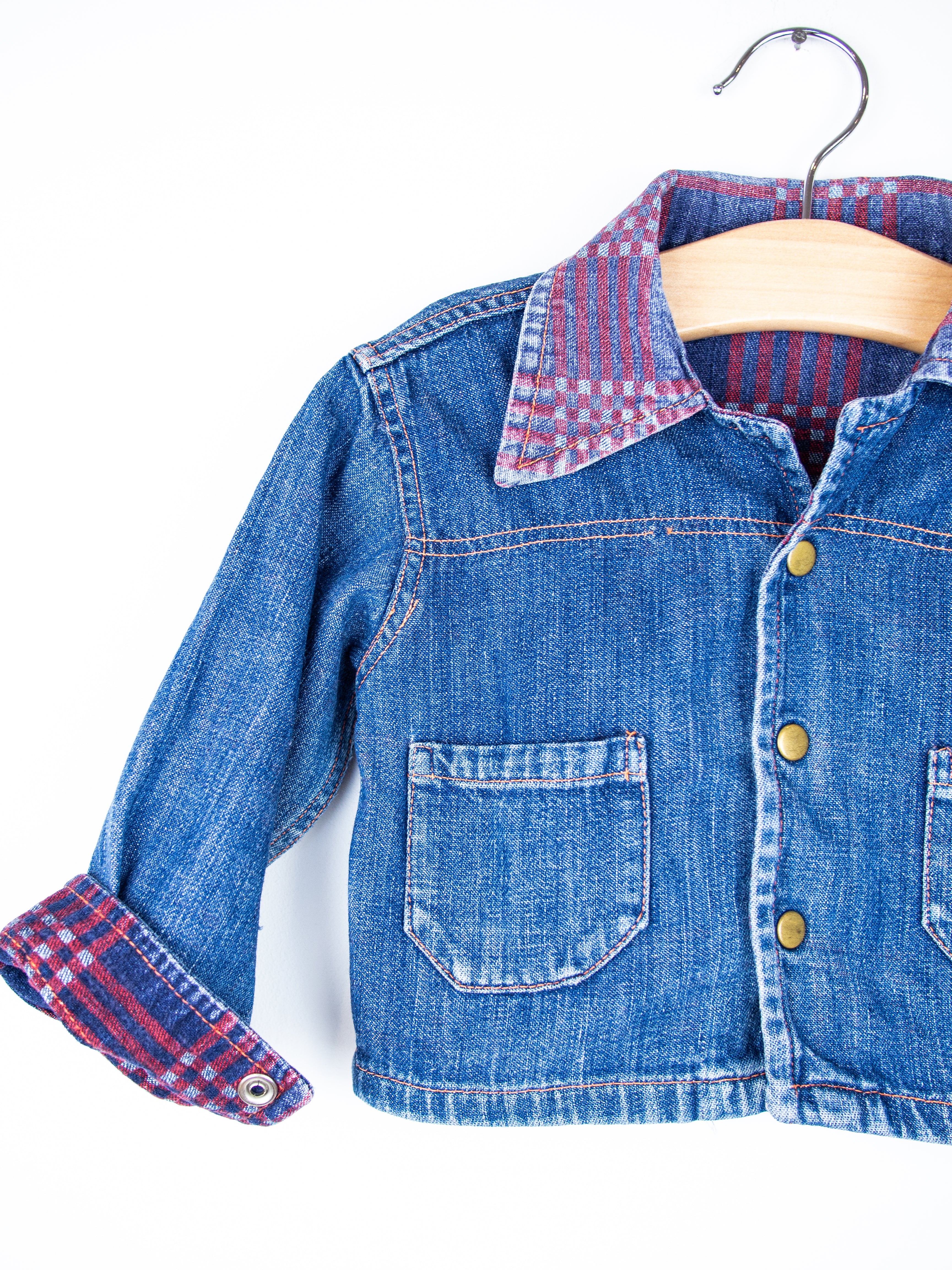 Vintage Denim Chore Jacket - Age 9 months