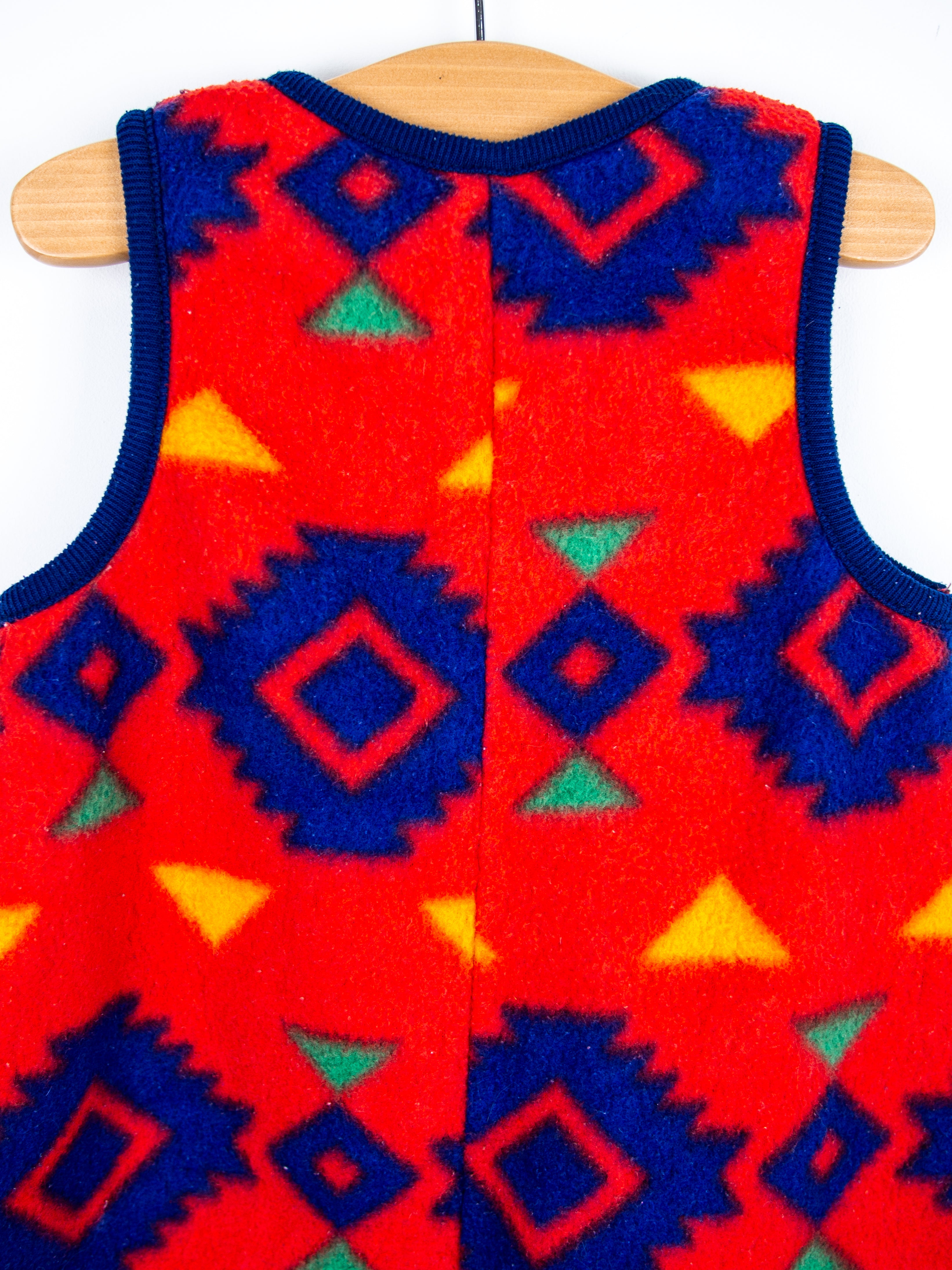 Vintage Geometric Fleece Overalls - Age 18-24 months