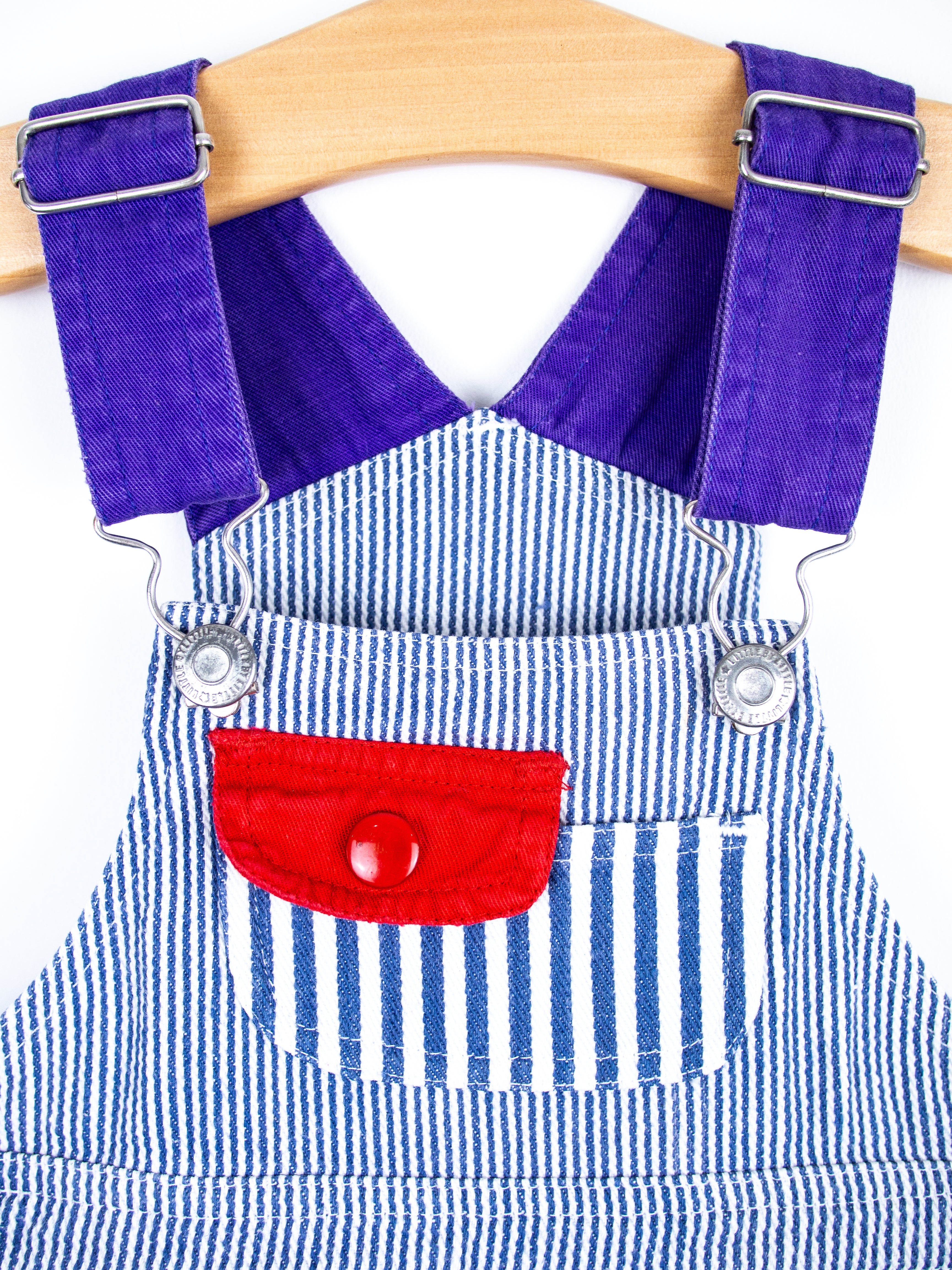 Vintage Stripe Colour Block Dungarees - Age 12 months