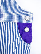 Vintage Stripe Colour Block Dungarees - Age 12 months
